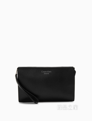 Calvin Klein 男士休闲手拿牛皮LOGO压印多卡位钱包HP1759
