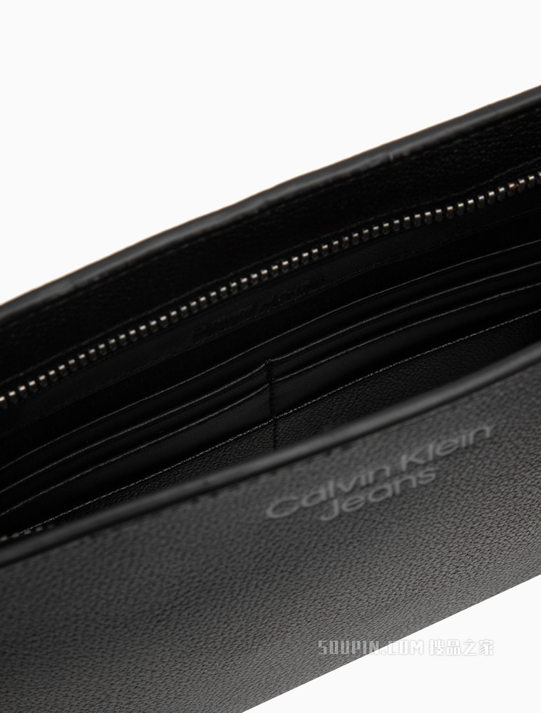 Calvin Klein 男士休闲手拿牛皮LOGO压印多卡位钱包HP1759