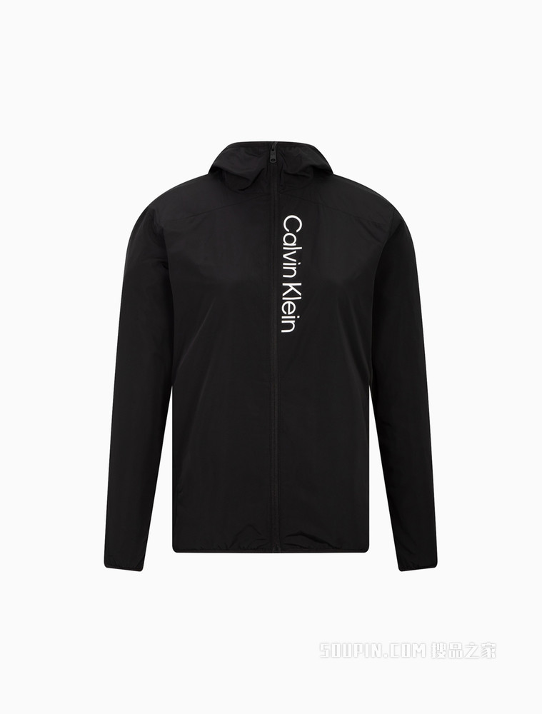 Calvin Klein 女士户外休闲连帽LOGO印花运动外套4WS2O509
