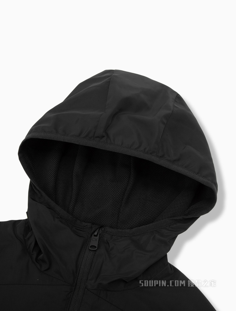 Calvin Klein 女士户外休闲连帽LOGO印花运动外套4WS2O509