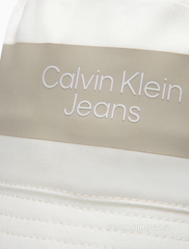 Calvin Klein 女士时尚纯棉立体LOGO水桶帽渔夫帽K609382