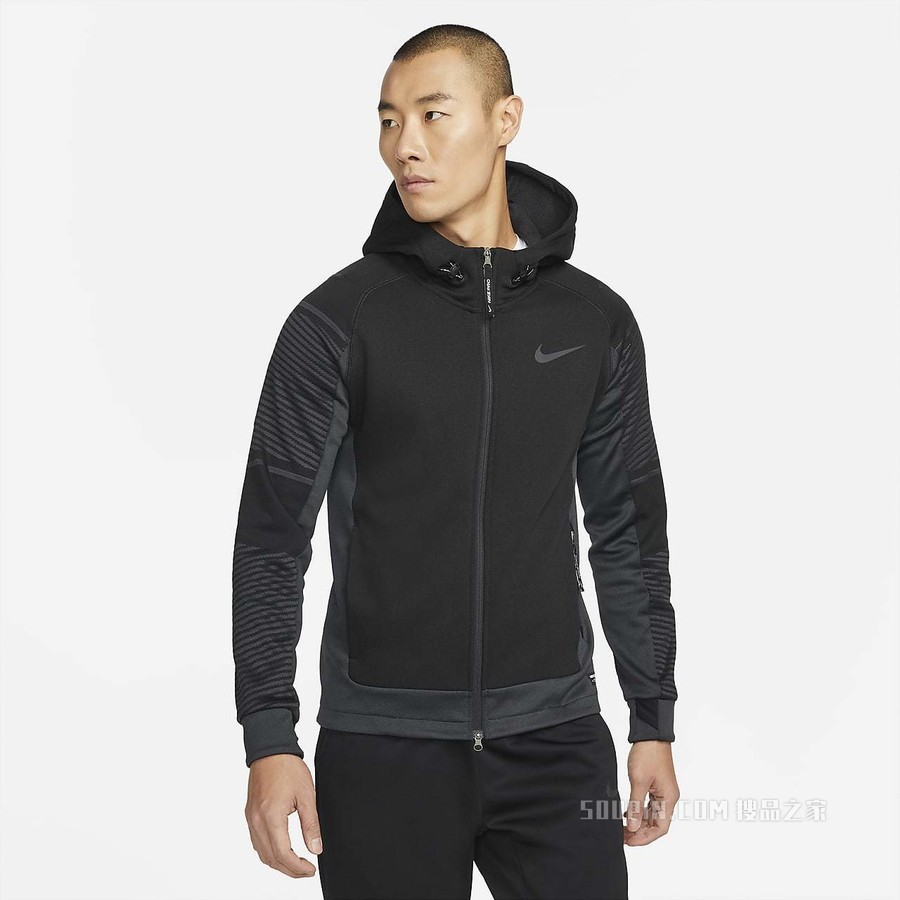 Nike Therma-FIT ADV 男子全长拉链开襟训练连帽衫