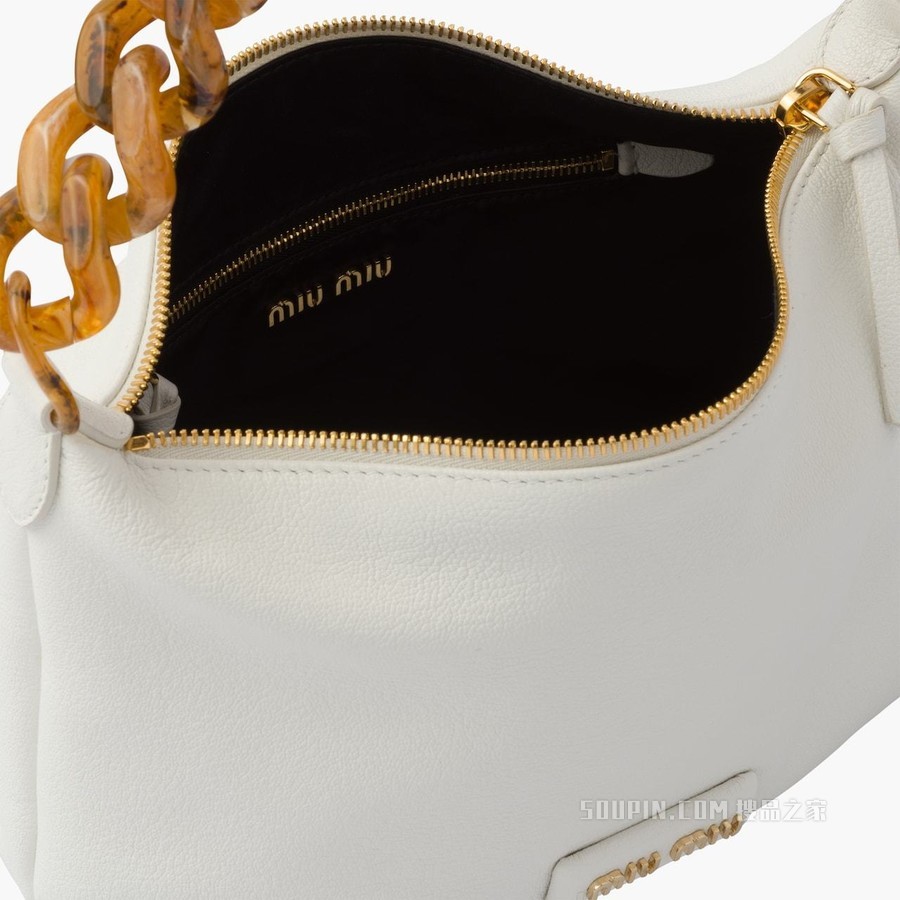 MIU SPIRIT Madras 皮革手袋
