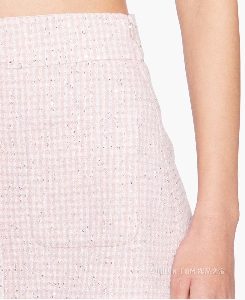 Gingham check skirt