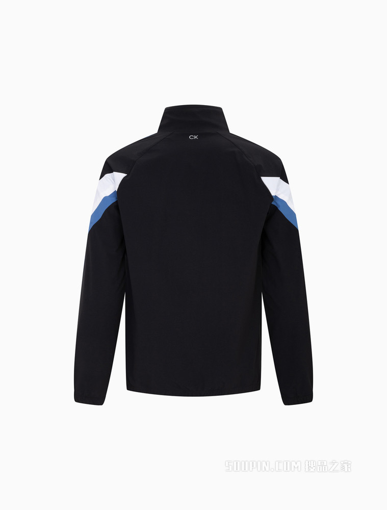 Calvin Klein 男士立领拼色LOGO印花运动外套4MS2O502