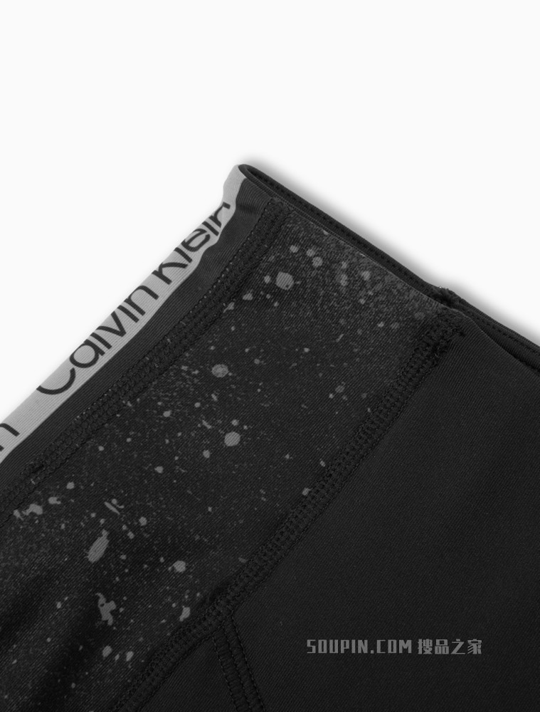 Calvin Klein 女士V型腰头拼接循环LOGO运动紧身裤4WS2L614