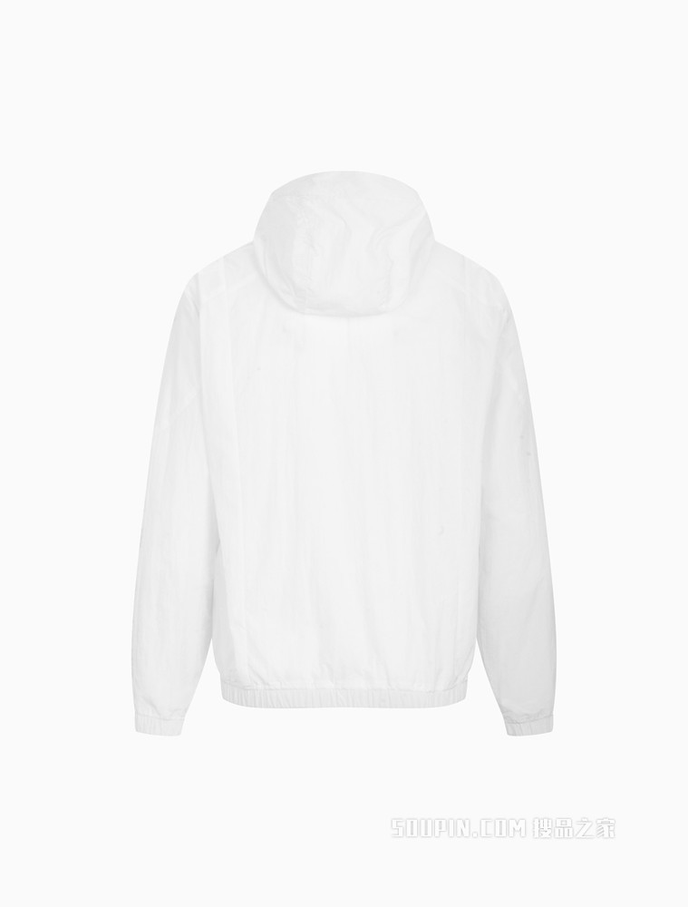Calvin Klein 女士连帽双色LOGO织带运动薄外套4WS2O511