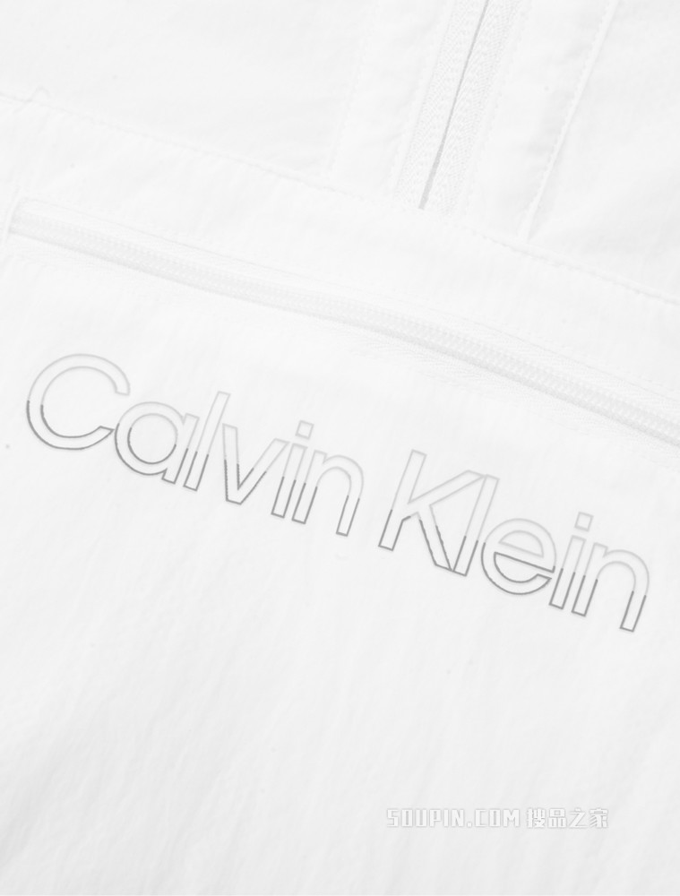 Calvin Klein 女士连帽双色LOGO织带运动薄外套4WS2O511
