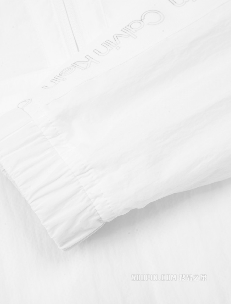 Calvin Klein 女士连帽双色LOGO织带运动薄外套4WS2O511