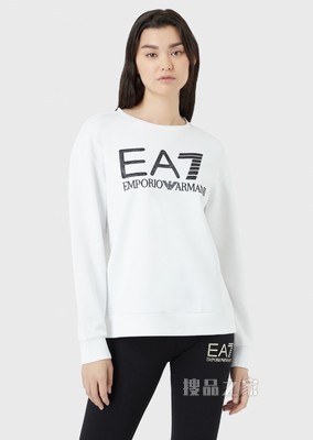 LOGO 系列水钻圆领卫衣 | EA7