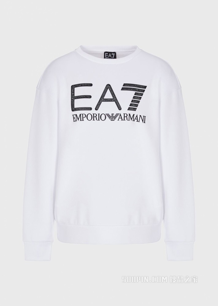 LOGO 系列水钻圆领卫衣 | EA7
