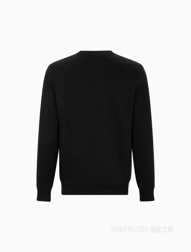Calvin Klein 男士时尚圆领点状交叠LOGO加绒卫衣40DC442