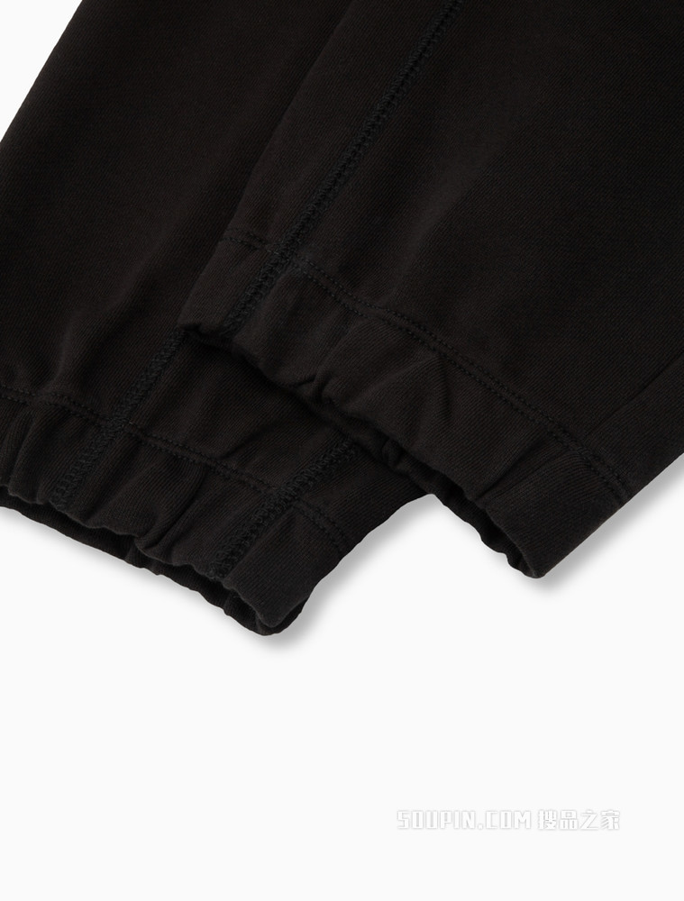 Calvin Klein 男士松紧抽绳束脚棉质LOGO贴布休闲裤ZM01908