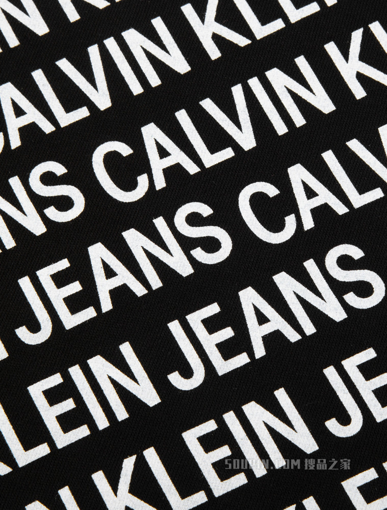 Calvin Klein 男士圆领纯棉大身撞色字母印花卫衣ZM01917