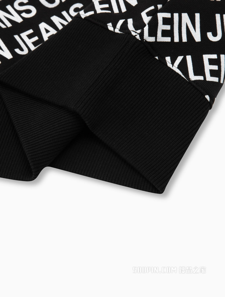 Calvin Klein 男士圆领纯棉大身撞色字母印花卫衣ZM01917