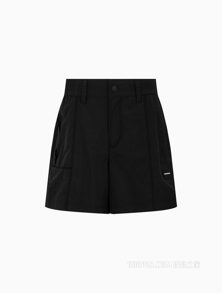 Calvin Klein 男士时尚舒适松紧腰LOGO贴章休闲短裤ZM01927