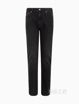 Calvin Klein 男士时髦合体版LOGO贴片水洗牛仔裤J320670