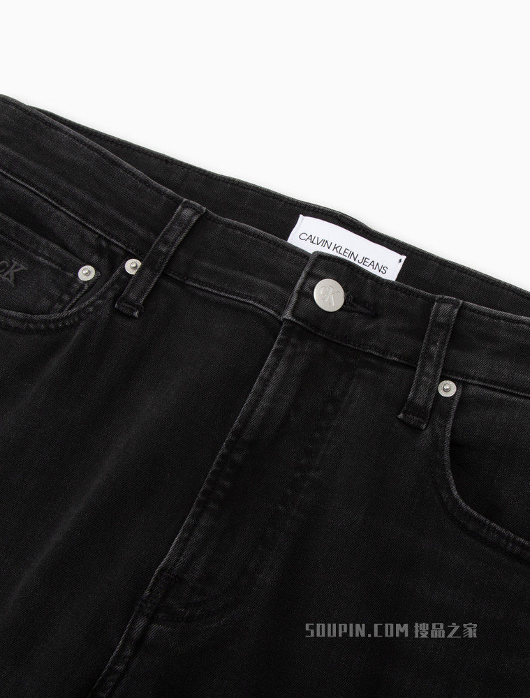 Calvin Klein 男士时髦合体版LOGO贴片水洗牛仔裤J320670