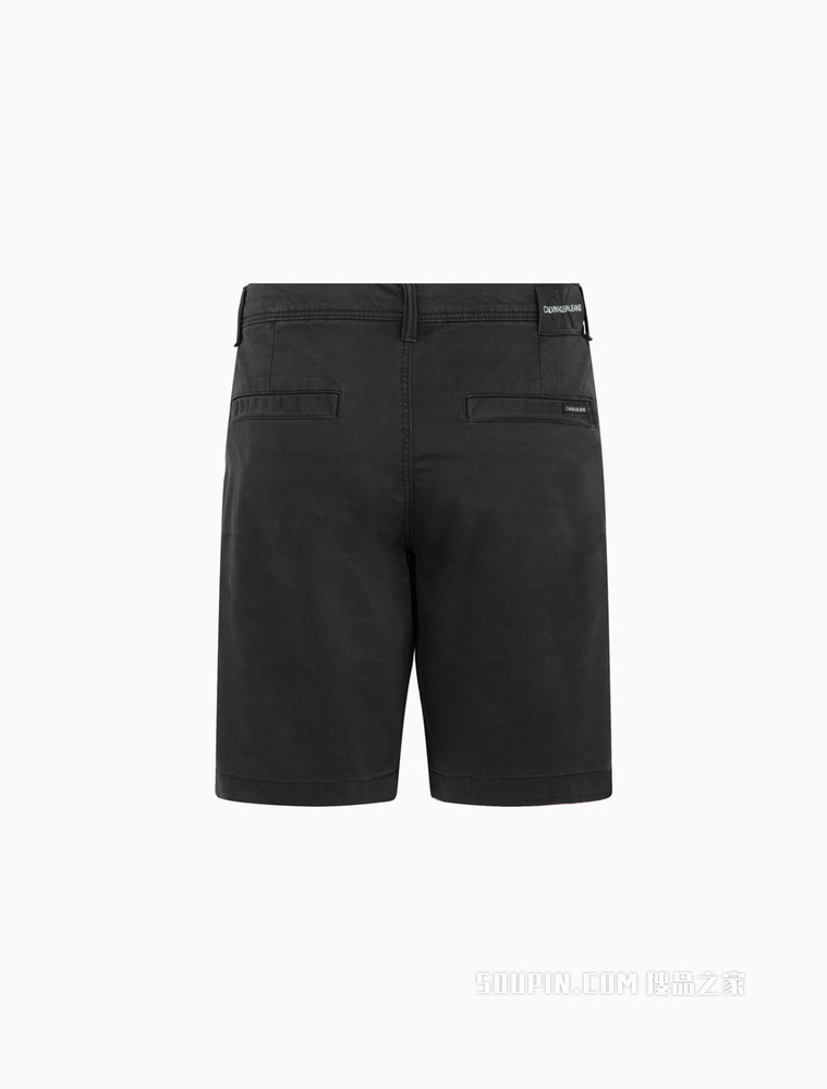 Calvin Klein 男士简约铆钉扣LOGO贴片休闲短裤ZM01910