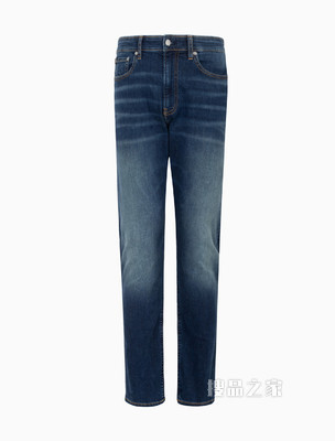 Calvin Klein 男士运动楔形版猫须水洗牛仔裤J320961