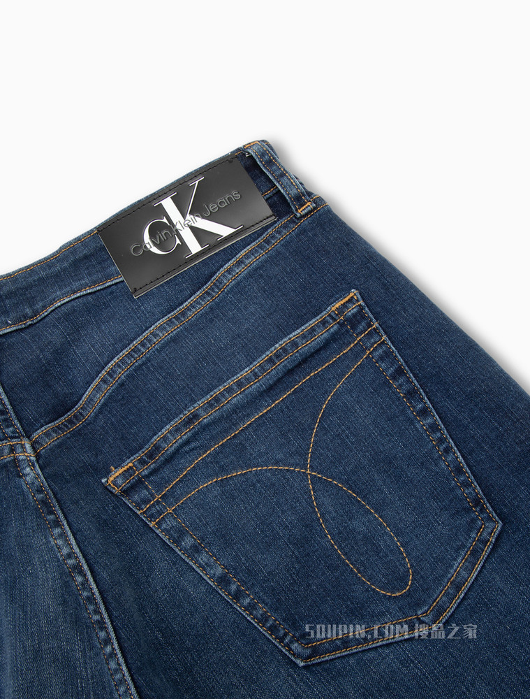 Calvin Klein 男士运动楔形版猫须水洗牛仔裤J320961