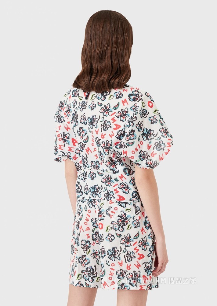 CAPSULE MARE 花卉印花衬衫 | Emporio Armani