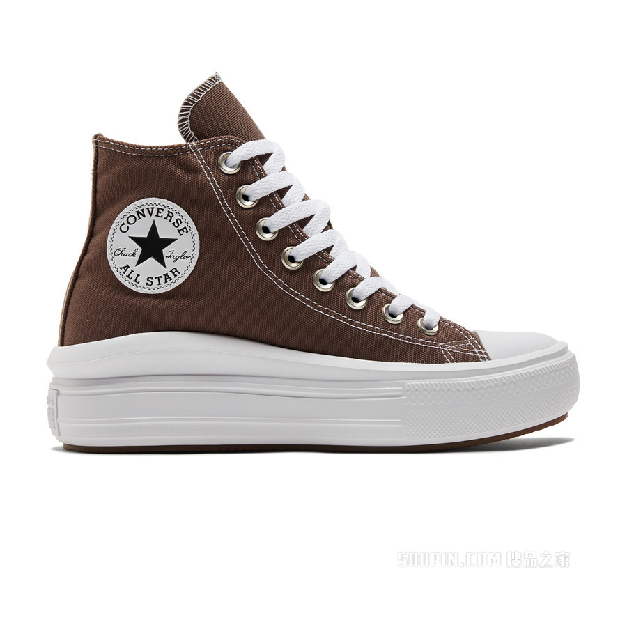 【女子】All Star Move轻便厚底运动鞋 女款 咖啡色