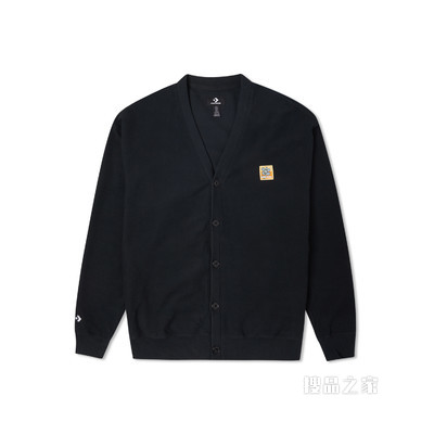 【男子】春季针织开衫外套男款 男款 墨黑色
