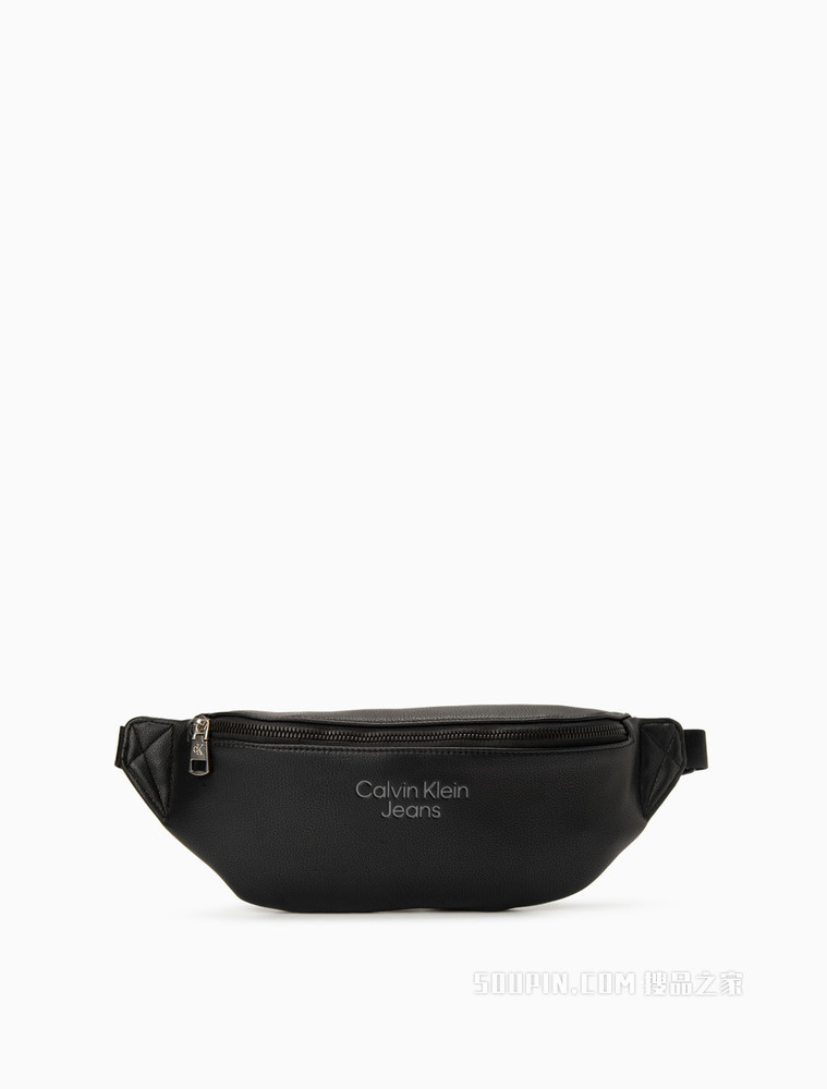 Calvin Klein 男士时尚拉链可调节插扣压印LOGO腰包HH3067