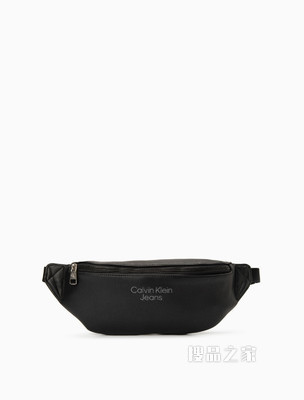 Calvin Klein 男士时尚拉链可调节插扣压印LOGO腰包HH3067