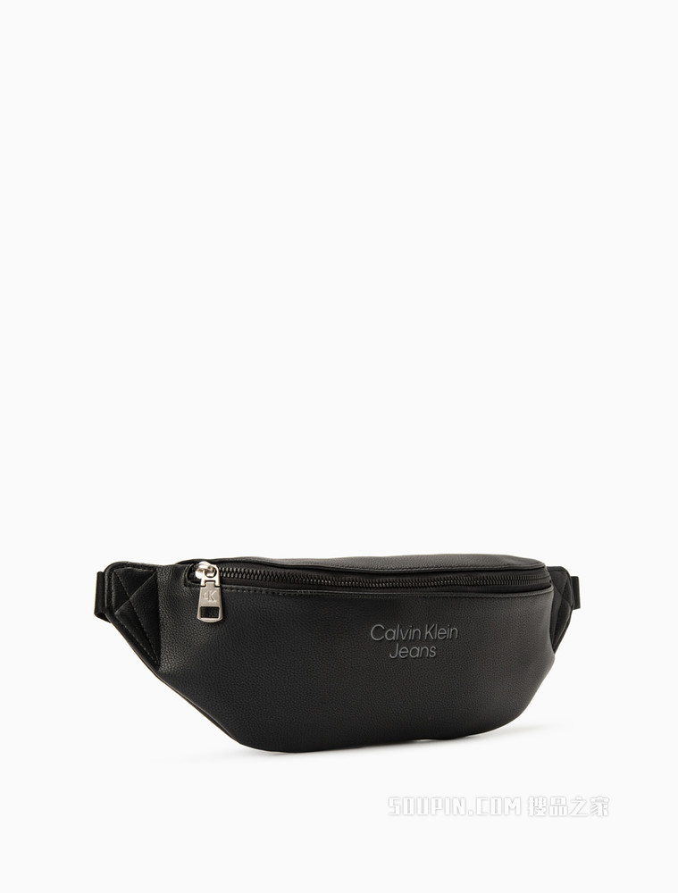 Calvin Klein 男士时尚拉链可调节插扣压印LOGO腰包HH3067