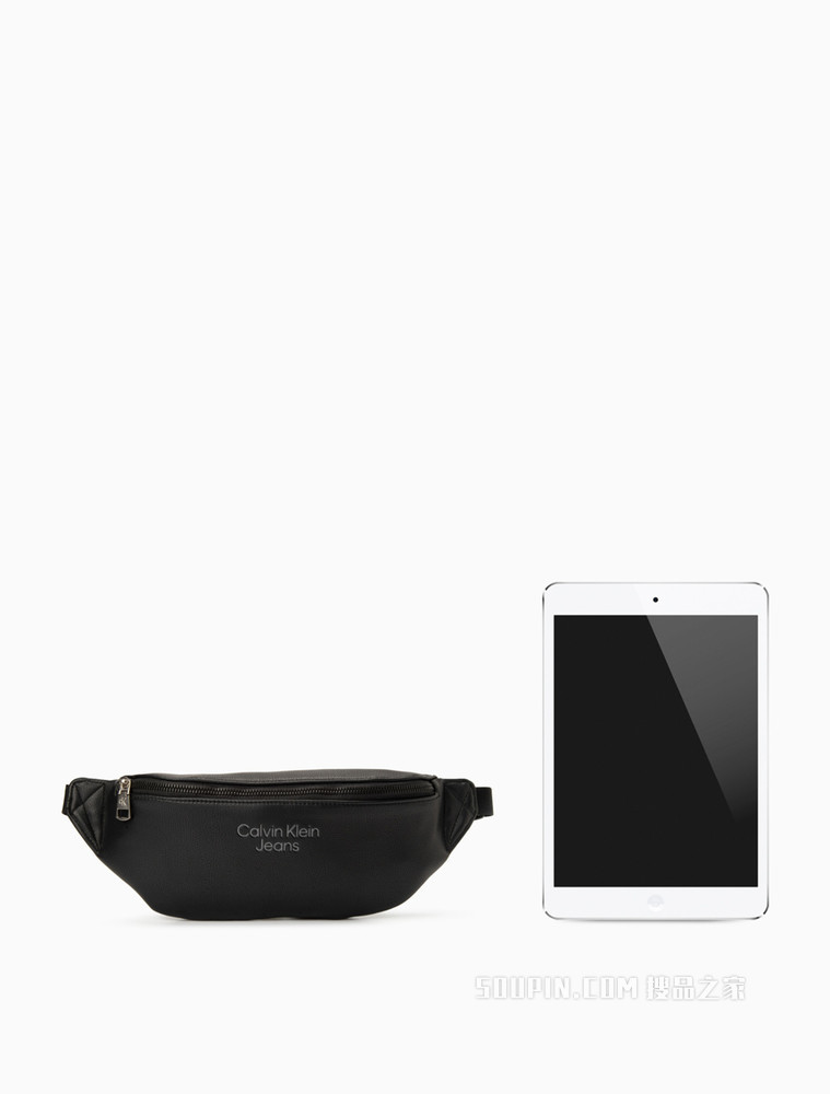 Calvin Klein 男士时尚拉链可调节插扣压印LOGO腰包HH3067