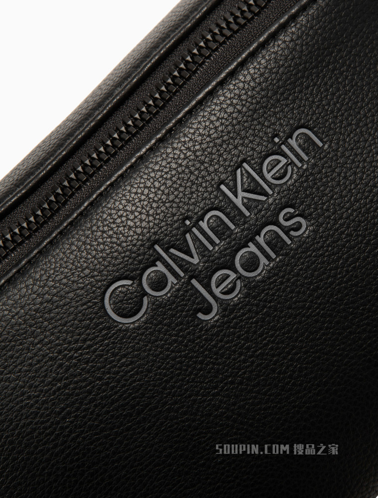 Calvin Klein 男士时尚拉链可调节插扣压印LOGO腰包HH3067