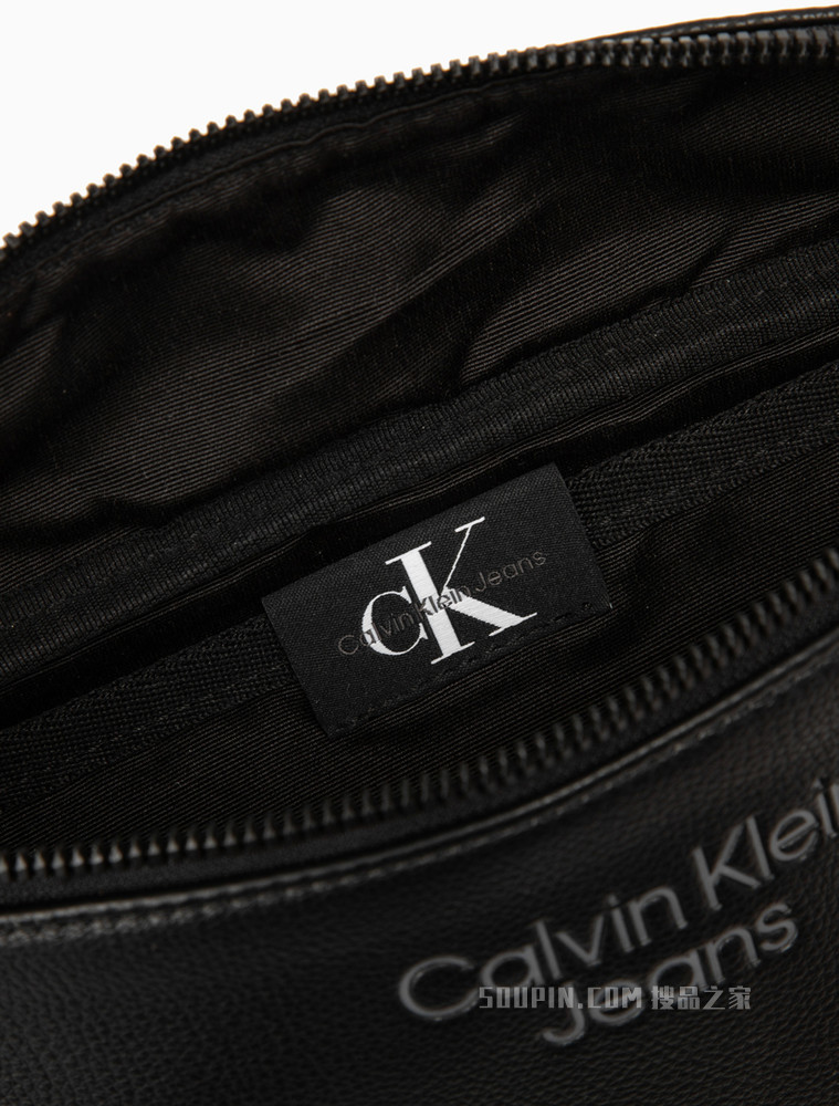 Calvin Klein 男士时尚拉链可调节插扣压印LOGO腰包HH3067