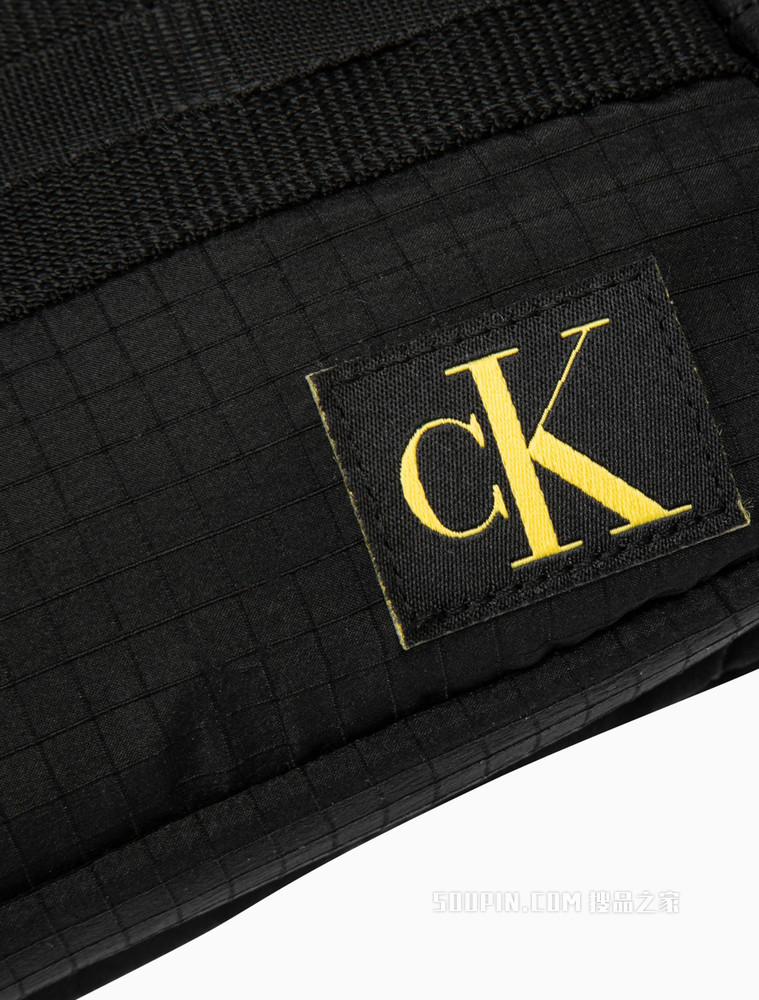 Calvin Klein 男士可调节插扣拉链LOGO织标经典腰包HH3079