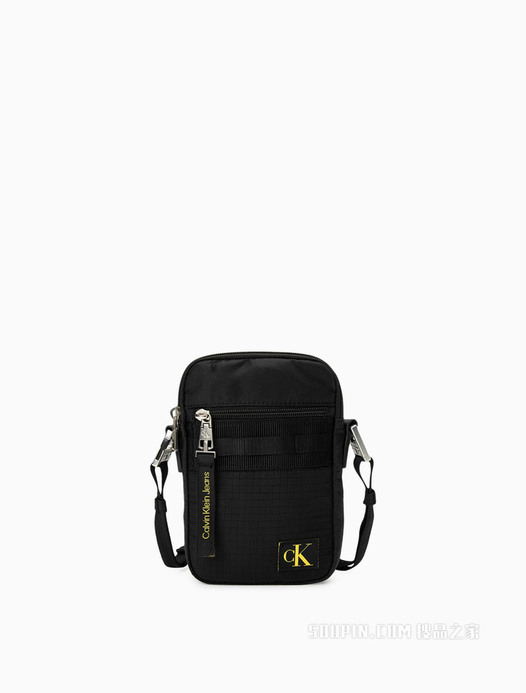 Calvin Klein 男士可拆卸背带荧光色LOGO绣片手机挎包HP1777