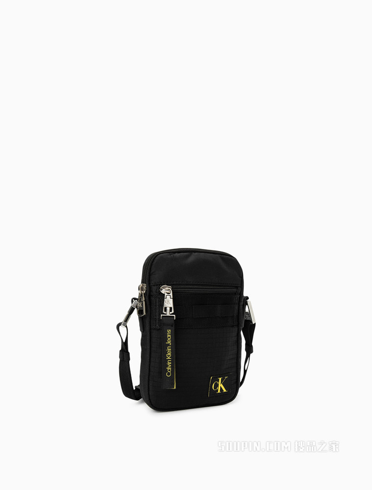 Calvin Klein 男士可拆卸背带荧光色LOGO绣片手机挎包HP1777