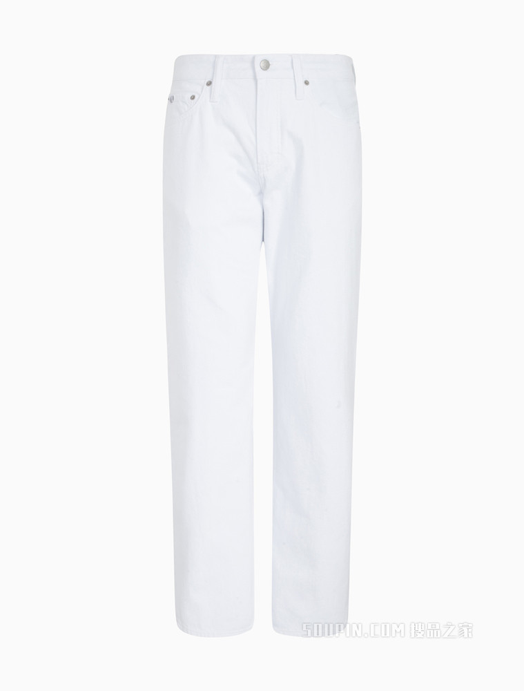 Calvin Klein 男士时尚百搭宽松直筒纯棉水洗牛仔裤J320683