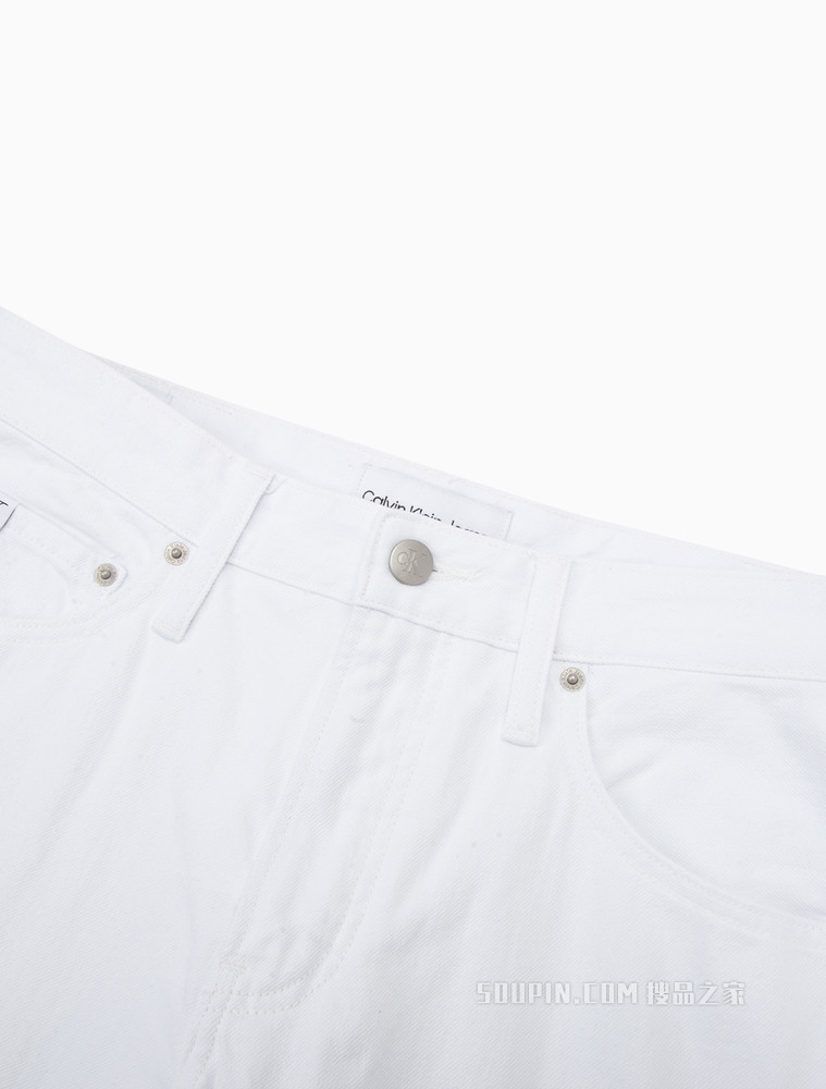 Calvin Klein 男士时尚百搭宽松直筒纯棉水洗牛仔裤J320683