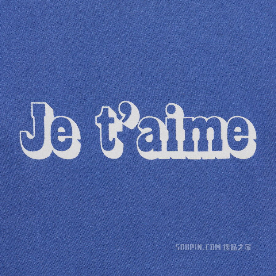 JE T'AIME棉质平纹针织T恤 pastel yellow / black / white-11PL