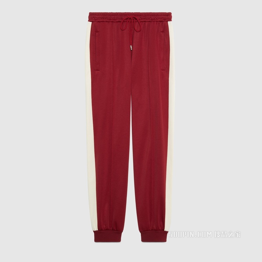 “Original Gucci”印花慢跑长裤 洋红色