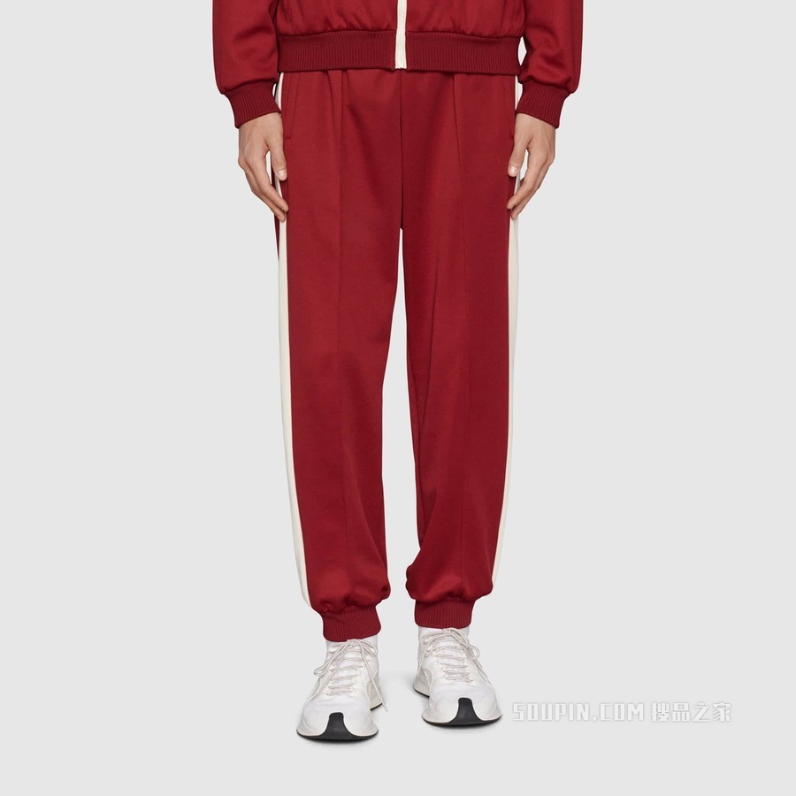 “Original Gucci”印花慢跑长裤 洋红色