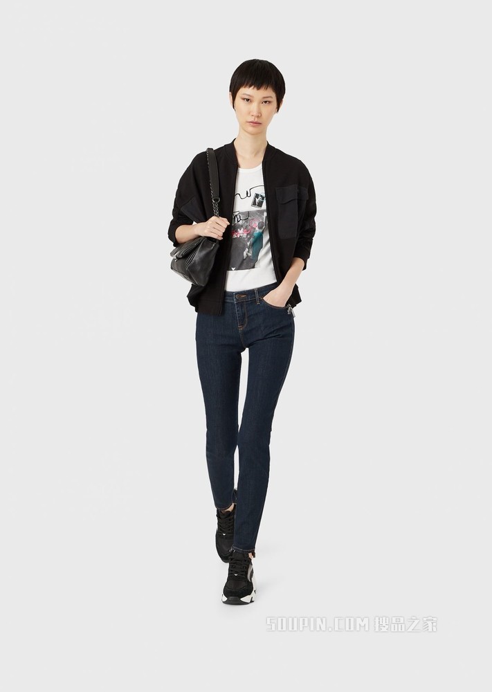 潮流休闲修身牛仔裤 | Emporio Armani