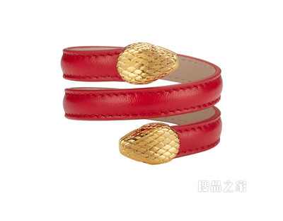Serpenti Forever 皮革手镯