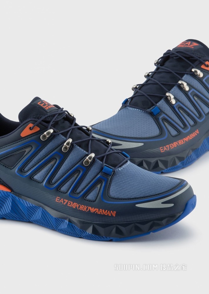 简约拼色休闲运动鞋 | EA7