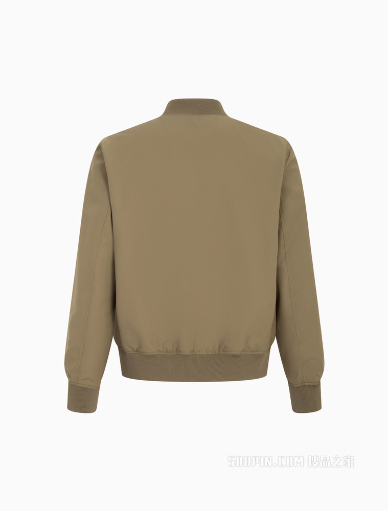 Calvin Klein 男士双面穿棒球领LOGO贴片飞行夹克外套J320578