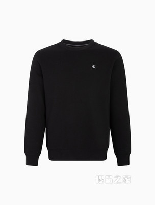 Calvin Klein 男士时尚圆领纯棉刺绣徽标卫衣J320775