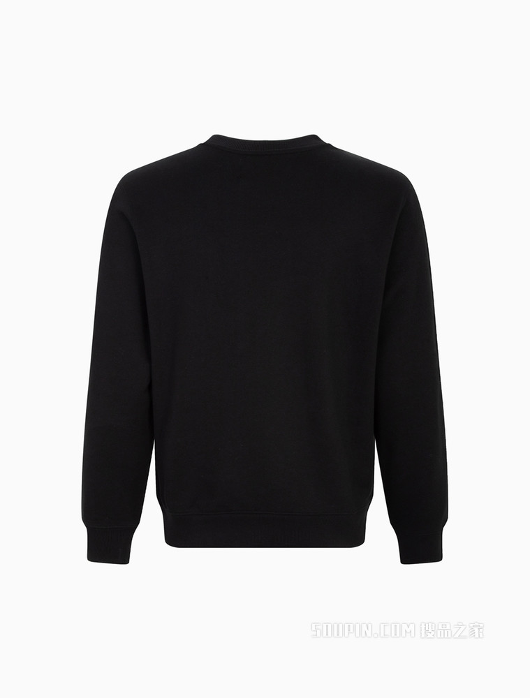 Calvin Klein 男士时尚圆领纯棉刺绣徽标卫衣J320775
