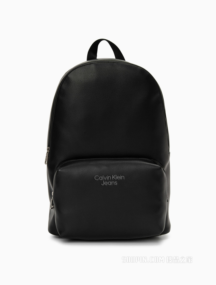 Calvin Klein 男士时尚校园风拉链大容量LOGO双肩背包HH3063