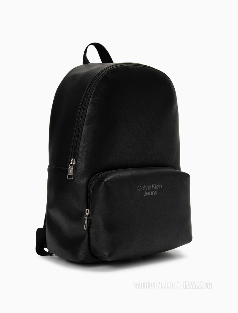 Calvin Klein 男士时尚校园风拉链大容量LOGO双肩背包HH3063